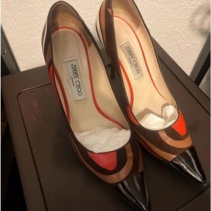 Leather and Suede Pump